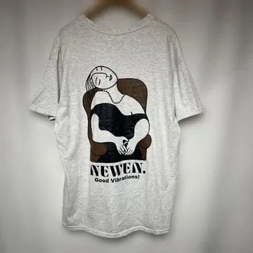 NEWEN 티셔츠 백 프린트 그레이 1