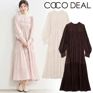 COCO DEAL 코코딜 개더 드로스트 티어드 원피스