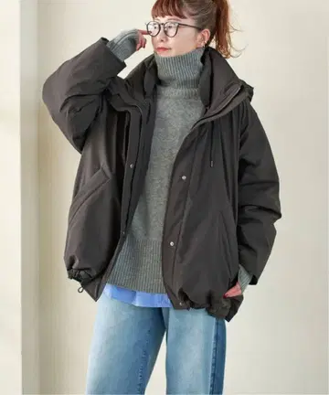 Spick and Span 2WAY 발수 다운 하프 코트 34