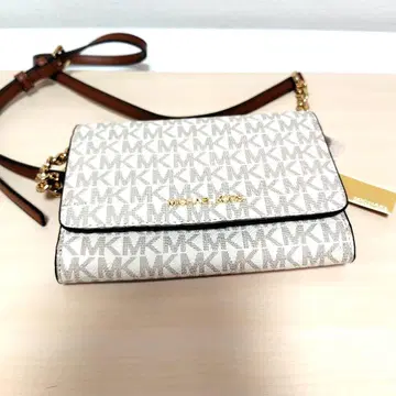 미사용 새상품! MICHAEL KORS 로고 프린트 숄더백