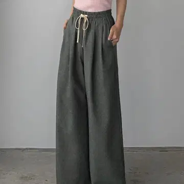 린넨 라이크 와이드 팬츠