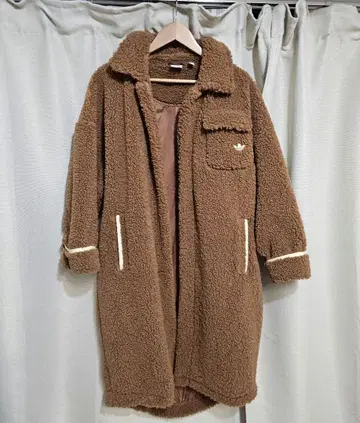 새상품 보아 브라운 롱 코트 포켓 부착