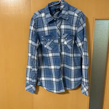 REPLAY 체크 무늬 셔츠 블루/화이트