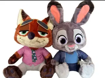 닉 와일드와 주디 홉스 봉제 인형 2체 세트 즉시 발송