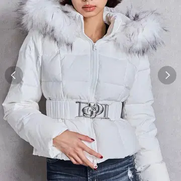 GYDA GD 벨트 포함 숏 다운 코트