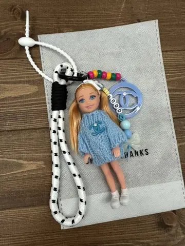 어른 바비 인형 키링 2개 세트