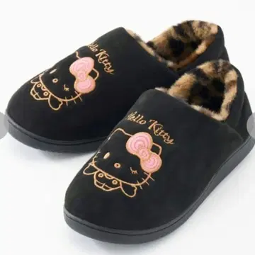 헬로키티 슬리퍼 M 사이즈 레오파드 무늬 미사용 새상품