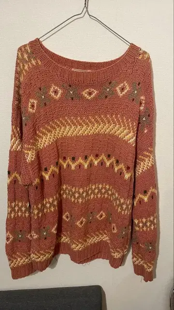 L.L.Bean 오렌지 니트 스웨터