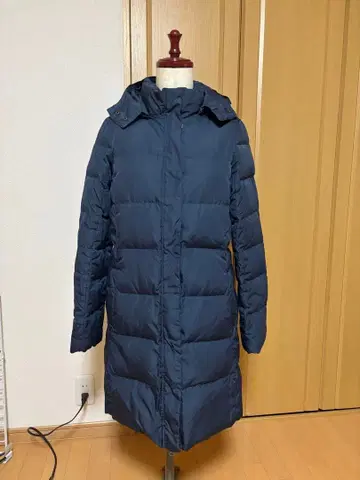 Zootie 후드 부착 네이비 다운 자켓