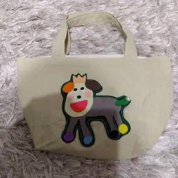 [ 핸드메이드 ] 강아지 캐릭터 자수 토트백