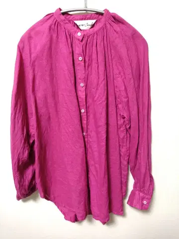 스스슥 컬러 린넨 카슈쿨 블라우스