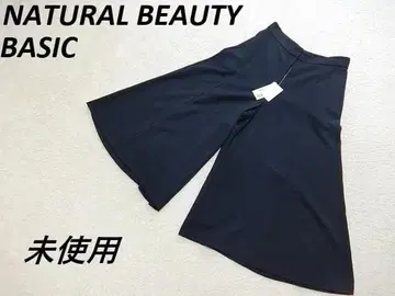 미사용 내추럴 뷰티 베이직 와이드 팬츠 가우초 팬츠 M