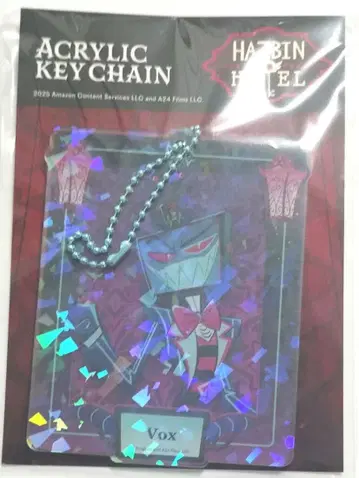 해즈빈 호텔에 오신 것을 환영합니다 아크릴 키링 마루이 복스 홀로그램