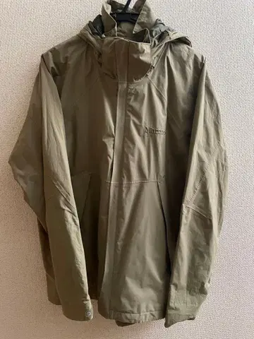 마모트 베이지색 후드 부착 마운틴 후드티