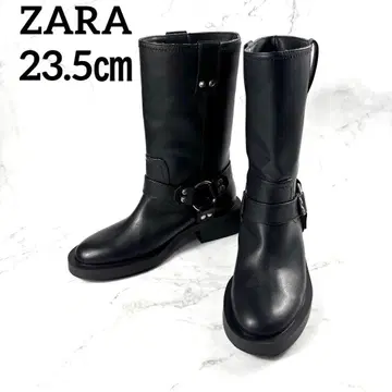 새상품급 ZARA 바이커 부츠 엔지니어 반지 블랙 통굽