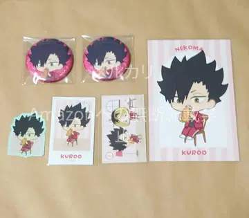 하이큐 AMNIBUS 점프 페스타 캔뱃지 카드 특전 쿠로오 코즈메