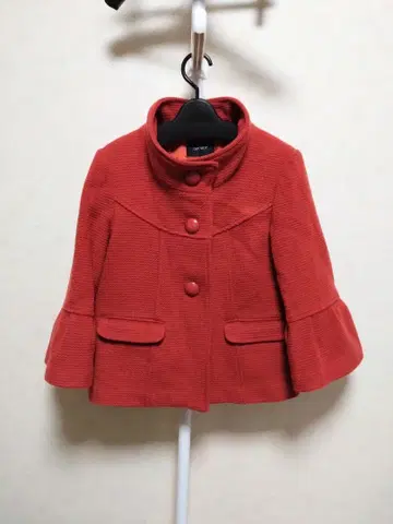 울 코트 숏코트 벨 소매 월드제 DRESKIP