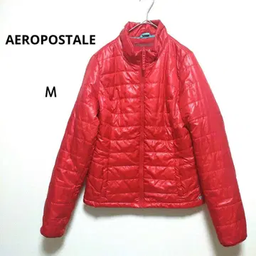 에어로포스텔 M 빨간색 다운 자켓 캐주얼 가볍고 따뜻함