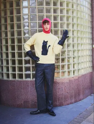 NKNIT 고양이/개 자카드 니트