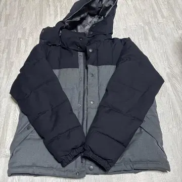 THE SHOP TK 다운 자켓 M 네이비/그레이