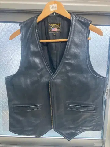 Vanson 가죽 베스트 사이즈 42