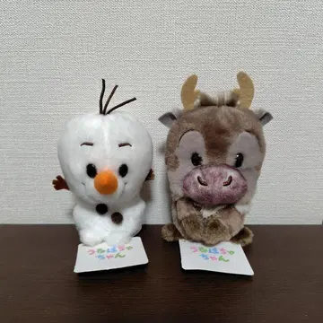 우루포챠짱 올라프 스벤 봉제 인형 2개 세트 [ 아나와 눈의 여왕 ]