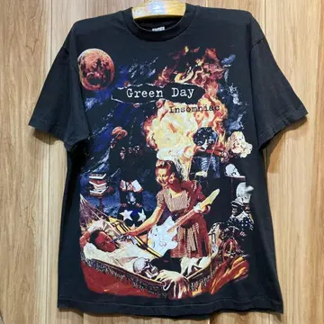 싱글 스티치 T셔츠 Green Day 그린 데이