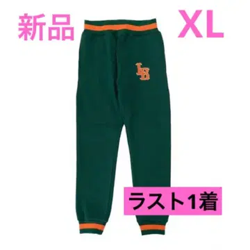 LIBERTYWALK 하의 팬츠 그린 자수 로고 속기모 맨투맨