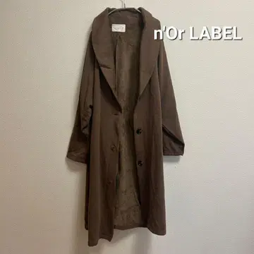 누아르 라벨 속기모 따뜻한 롱 겉옷