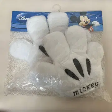 미키마우스 봉제 인형 장갑 화이트