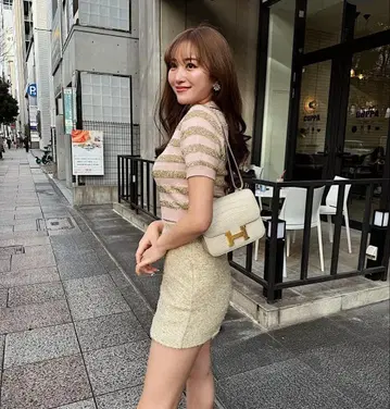 sheller KIRA tweed culottes M 라메 큐롯