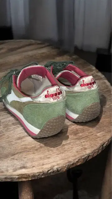 Diadora 헤리티지 26.5 그린 와인 레드