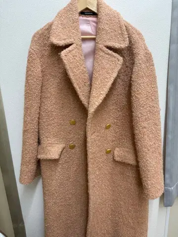 새상품급 TAGLIATORE 핑크 롱 코트