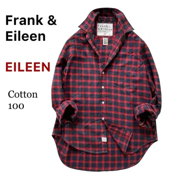 레어 EILEEN 프랭크&일리 플란넬 셔츠 코튼 루즈핏