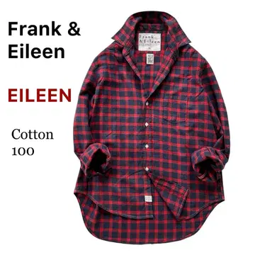 레어 EILEEN 프랭크&일리 플란넬 셔츠 코튼 루즈핏