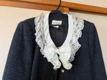 INGEBORG 레이스 옷깃 자켓 블랙