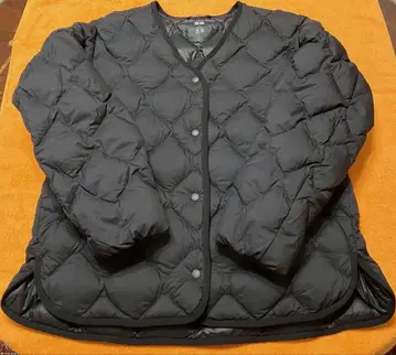 수납 봉투 포함 유니클로 여성용 다운 자켓 릴랙스 M 블랙