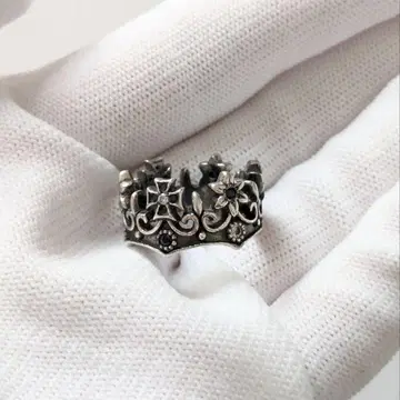 (덤 포함) 아르테미스 클래식 플로럴 크라운 반지 BK