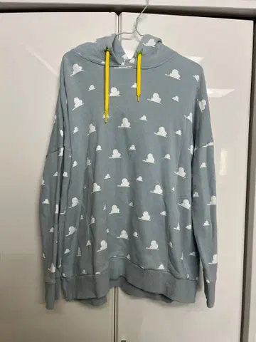 Disney Pixar 토이스토리 구름 패턴 자수 후드티 버즈 우디