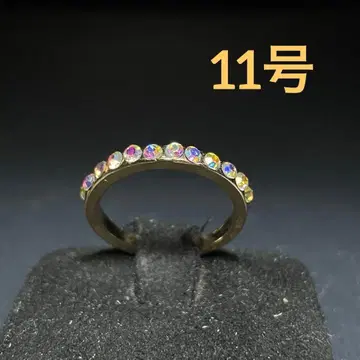 빈티지 패션 반지 골드 11호 오로라 스톤 심플