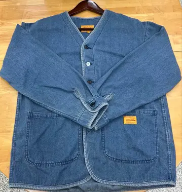 [ 아메카지 ] 데님 V넥 커버올