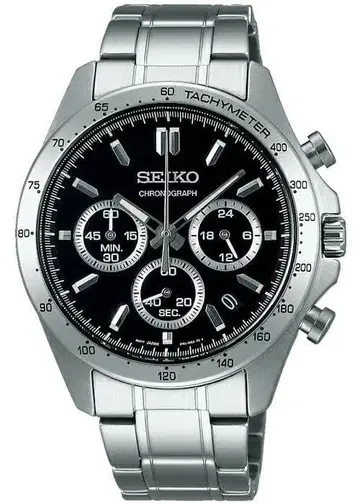 SEIKO sbtr013 크로노그래프 손목시계 블랙