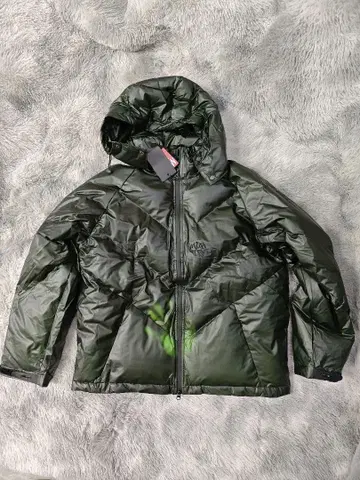 [ MERTRA Heat ] 온도변색 다운 자켓 M 그린 새상품급