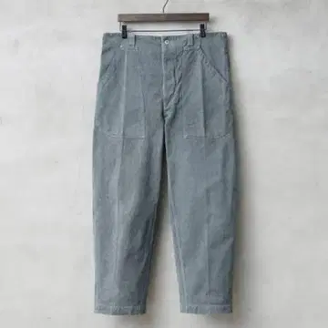 스위스군 1950년대 전반기 빈티지 데님 워크 팬츠