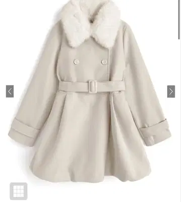 GRL 그레일 퍼 티펫&벨트 포함 벌룬 미들 코트 fo2219