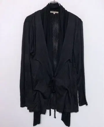 시맨틱 디자인 네오 시크 스타일 구제 의류 드레이프 롱 가디건