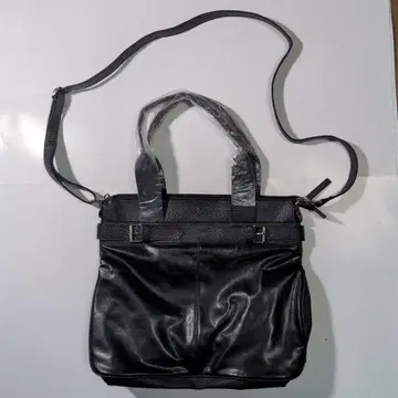 3WAY 블랙 가죽 숄더백