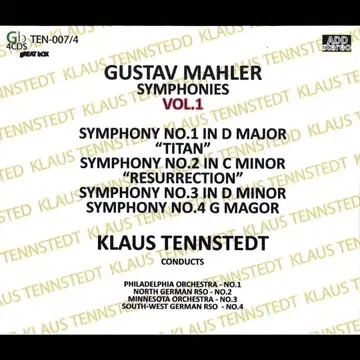 텐슈테트 말러 라이브 명연집 VOL. 1