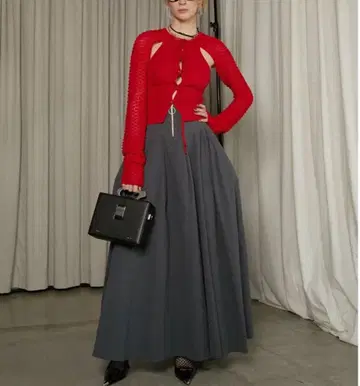 [ 가격 인하 가능 ] PRANKPROJECT 볼레로 세트 콤비 니트