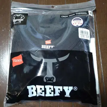 Hanes 헤인즈 M BEEFY 비피 블랙 와플 긴팔 서멀
